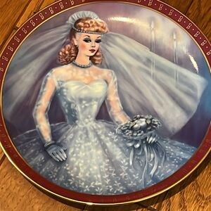 2 vintage 1990 Danbury Mint “High Fashion Barbie” plates by Susie Morton